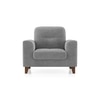 Verona Essential 1 Seater Fabric Sofa In Granite Weave Colour