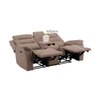 Silvana Two Seater Motorized Fabric Recliner in Taupe Beige Colour