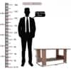 Spydercraft Penio Modern Coffee Table in Columbian Walnut Finish