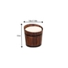 Nilgiri Solid Wood  Stool Brown Colour