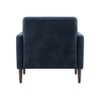 Clark PU Leather Armchair in Blue