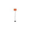 Lulu Orange Cotton shade with Iron floor lamp