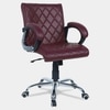 Vooilea Mid Back Executive Chair in Maroon Colour