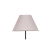 Marike Grey Fabric Floor Lamp with Black Iron Base