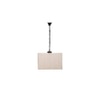 Wells White Natural Fiber Hanging Light
