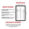 The Castle Decor Minimal Kitchen Wall Art Set of 3 8x12 Inch