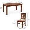 Globally Indian Ananta Solid Sheesham Wood 6 Seater Dining Table Set 6 Chairs Beige