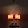 Devansh Black Wall Mounted Lamp With Beige Jute Shade