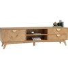 Scandinavian Loftus TV Cabinet Natural Wood Finish