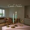 Gilded Elegance Gold Candle Holder