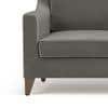 Abbey 3 Seater Fabric Sofa in Ash Grey Velvet Colour