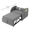 Jayen 1 Seater Pull Out Sofa cum Bed  in Grey Colour