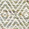Jaipur Rugs Diamond Wool And Viscose 6x9 Feet Wasabi And Undyed White Dhurrie Carpet