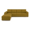 Apollo Compact Fabric Sectional Compact Sofa (Colour : Olive Green, Cushion : Hard, Back Type : Regular, Seating Capacity : Left Aligned 3 Seater + Left Aligned Chaise)
