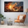 The Castle Decor Sports Art Wall Painting Wooden Framed Digital Painting 27x48 Inch (Style 11)