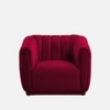 Rosa Fabric Sofa (Maroon)