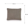 Elsa Knit Timberwolf Decorative Cushion Cover 16 x 16 Inches