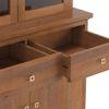 Malabar Solid Wood Sideboard in Amber Walnut Finish