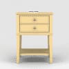 Haze Mango Wood Side and End Table in Yellow Finish