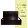 Aegiale Engineered Wood Queen  Size Bed With Drawer Storage (Melamine Finish)