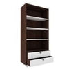 Lasker Bookcase Wenge And Frosty White