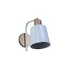 Two-Way White Metal Wall Light