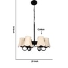 Devansh Dual Black Wallmounted Lamp With Beige Jute  Shade