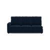Apollo Compact Sofa (Colour : Sea Port Blue Velvet, Cushion : Hard, Back Type : High Back, Seating Capacity : Right Aligned 3 Seater + Right Aligned Chaise + Ottoman)