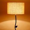 Felicia White Cotton Shade Floor Lamp