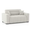 Basso 2 seater Sofa in White Boucle