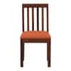 Aura 4 Seater Dining Set with Orange Cushioned Chairs