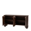 Akiyama Solid Mango Wood Sideboard with 4 Door in Provincial teak Finish