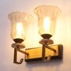 Eliante Modern Wall Lights Mild Steel & Glass Material Antique Brown & Champaign Finish