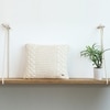 Archer Natural Cotton Knitted Cushion Cover 16X16 Inches