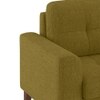 Verona Premium 1 Seater Fabric Sofa in Olive Green Colour