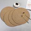 Jute Placemat (Beige , 38 CM x 38 CM , Pack of 4 )