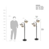 Crater Handcrafted  Arc Floor Lamp