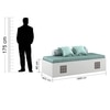 Livo Day Bed in Frosty White Finish