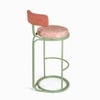 Dastoori Stainless Steel Outdoor Bar Stool in Beige Colour