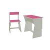 Utopia Extendable Toddler Study Desk and Chair Set in Barbie Pink Colour