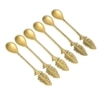 Auric Leaf Premium Stainless Steel Dessert Spoon Set
