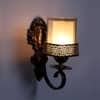 Eliante Solis Antique Gold Iron Wall Light With E27 Holder In Antique Gold Colour
