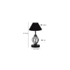 Nicole Black cotton Table lamp with Iron Base