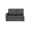 Apollo Sofa (Colour : Steel, Cushion : Soft, Back Type : High Back, Seating Capacity : Right Aligned 2 Seater + Right Aligned Chaise)