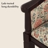 Florence Solid Wood Lounge Chair in Calico Floral Colour