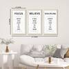 The Castle Decor Motivational Quotes Wall Art Set of 3 9x17 Inch