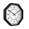 Geometry in Motion Octagonal Wooden Wall Clock