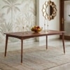 Saar Teak Wood 6 Seater Dining Table In  Espresso Teak Finish