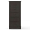Alexandra Solid Wood Chest of Drawers in American Walnut Finish