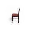 Rosslyn Sheesham Wood Set of 2 Dining Chairs in Mahogany Finish & Coral Pink Velvet Cushion Seat